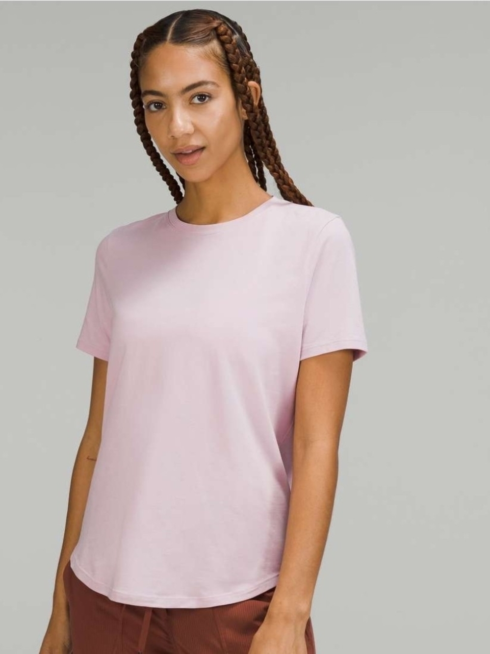 NWT Lululemon Women’s Crewneck Tee Light Pink Sz 6